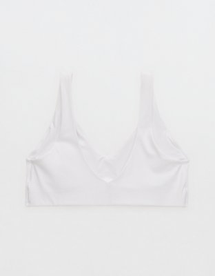 OFFLINE By Aerie Real Me XTRA Classic Double V Sports Bra - White