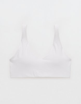 OFFLINE By Aerie Real Me XTRA Classic Double V Sports Bra - White