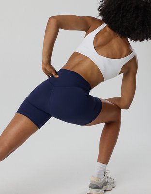 OFFLINE By Aerie Real Me XTRA Classic Double V Sports Bra - White
