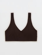 OFFLINE By Aerie Real Me XTRA Classic Double V Sports Bra - Deep Earth