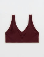 OFFLINE By Aerie Real Me XTRA Classic Double V Sports Bra - Royal Berry