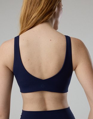 OFFLINE By Aerie Real Me XTRA Classic Double V Sports Bra - Royal Navy