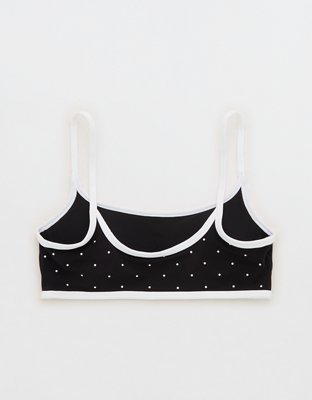 OFFLINE By Aerie Real Me Tipped Scoop Sports Bra - True Black