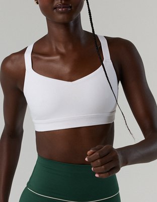 OFFLINE By Aerie The Hugger Sweetheart Sports Bra - White