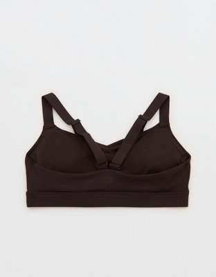 OFFLINE By Aerie The Hugger Sweetheart Sports Bra - Deep Earth