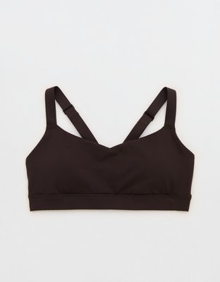 OFFLINE By Aerie The Hugger Sweetheart Sports Bra - Deep Earth