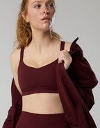 OFFLINE By Aerie The Hugger Sweetheart Sports Bra - Royal Berry