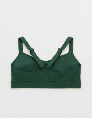 OFFLINE By Aerie The Hugger Sweetheart Sports Bra - Rugged Green