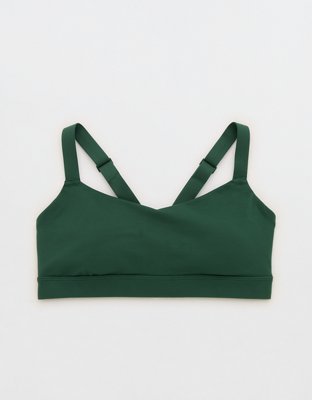 OFFLINE By Aerie The Hugger Sweetheart Sports Bra - Rugged Green