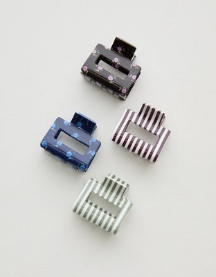 Aerie Square Hair Clip 4-Pack - Multi-pack
