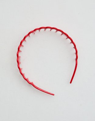 Aerie Zig Zag Headband - Bright Red