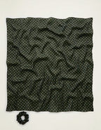 Aerie Satin Headscarf and Scrunchie - Festive Olive