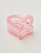 Aerie Jumbo Heart Cutout Clip - Pink Petal
