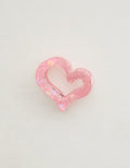 Aerie Jumbo Heart Cutout Clip - Pink Petal