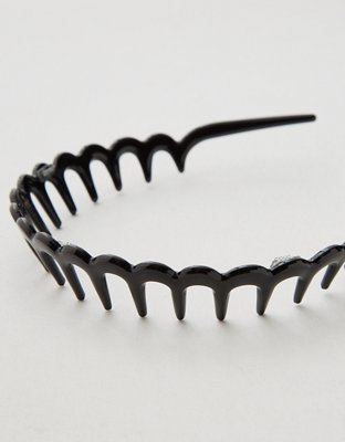 Aerie Zig Zag Headband - True Black