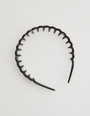 Aerie Zig Zag Headband - True Black