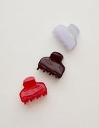 Aerie Jelly Medium Hair Clip 3-Pack - Brick Red