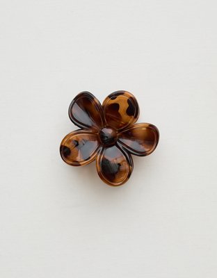 Aerie Two Tone Flower Hair Clip - Torte