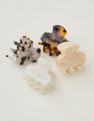 Aerie Torte Mini Hair Clip 4-Pack - Torte