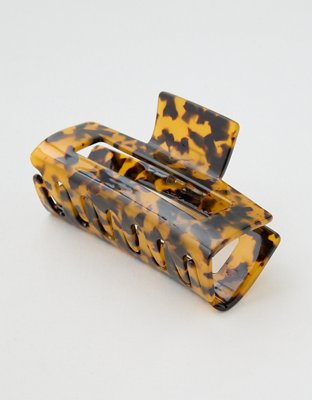 Aerie Large Rectangle Hair Clip - Torte