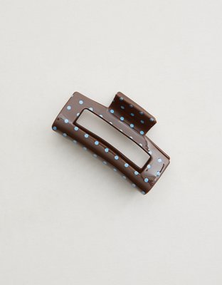 Aerie Large Rectangle Claw Clip - Blue Mist