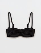 Aerie Lightly Lined Underwire Bikini Top - True Black
