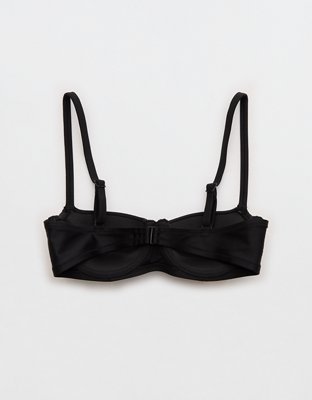 Aerie Lightly Lined Underwire Bikini Top - True Black