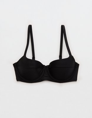 Aerie Lightly Lined Underwire Bikini Top - True Black