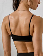 Left On Friday Pool Days Bikini Top - True Black