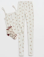 OVERSLEPT by Aerie Pointelle Tank - Cream
