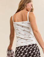 OVERSLEPT by Aerie Pointelle Tank - Cream