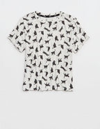 OVERSLEPT by Aerie Real Soft® Ribbed Baby T-Shirt - Soft Muslin