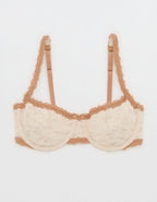 Show Off Vintage Lace Unlined Balconette Bra - Cake Batter