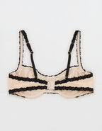 Show Off Vintage Lace Unlined Balconette Bra - Sandbar