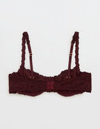 Show Off Vintage Lace Unlined Balconette Bra - Royal Berry
