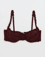 Show Off Vintage Lace Unlined Balconette Bra - Royal Berry