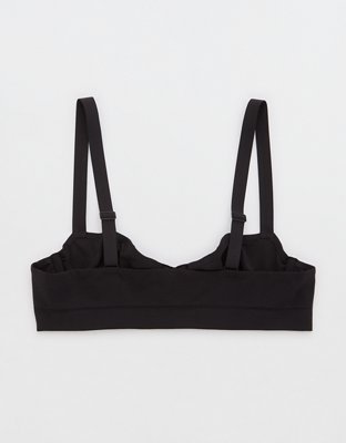 SMOOTHEZ Seamless Unlined Bra - True Black