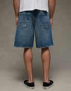 AE Baggy Denim Short - Medium Destroy