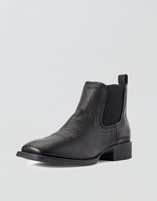 Ariat Men's Booker Chelsea Wide Square Toe Western Boot - Black