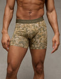AEO Men's Camo 4.5" Classic Cotton Boxer Brief - Olive Moss