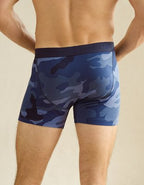AEO Men's Camo 4.5" Classic Cotton Boxer Brief - Blue