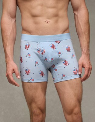 AEO Men's Snoopy 4.5" Classic Cotton Boxer Brief