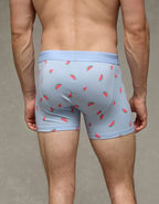 AEO Men's Food 4.5" Classic Cotton Boxer Brief - Blue Tides