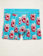 AEO Men's Food 4.5" Classic Cotton Boxer Brief - Aqua