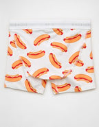 AEO Men's Camo 4.5" Classic Cotton Boxer Brief - White