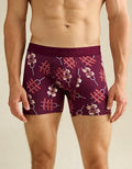AEO Men's Food 4.5" Classic Cotton Boxer Brief - Burgundy
