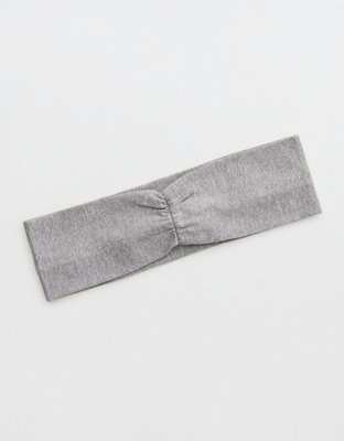 OFFLINE By Aerie The Hugger Cinch Headband - Medium Heather Gray
