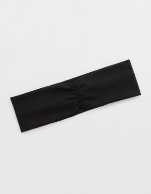 OFFLINE By Aerie The Hugger Cinch Headband - True Black