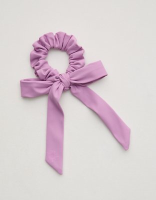 OFFLINE By Aerie Real Me Bow Scrunchie - Planet Pink