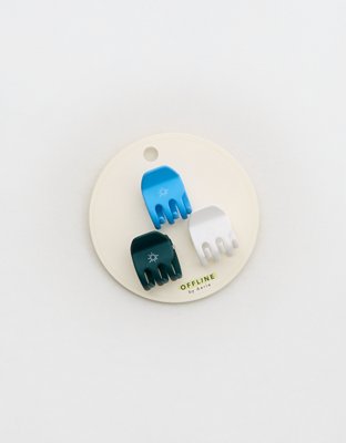 OFFLINE By Aerie Mini Hair Clip 3-Pack - White